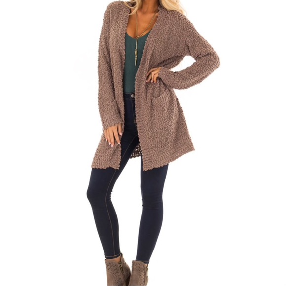 SALE❣️Coffee Oversized Soft Cardigan - Picture 6 of 8